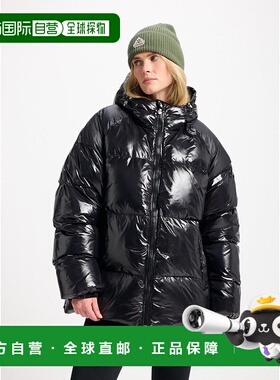 自营欧洲直邮Pyrenex Sten 男女通用黑色连帽羽绒服外套