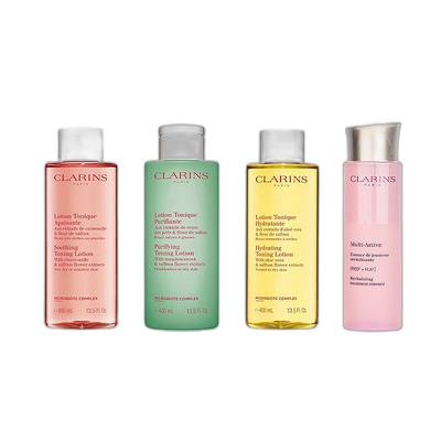 香港直邮Clarins娇韵诗弹簧爽肤粉水/黄水/橙水/绿水200/400ml
