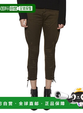 1h可退 香港直邮潮奢 Dsquared2 二次方 女士 工装棉质裤子 QKA08