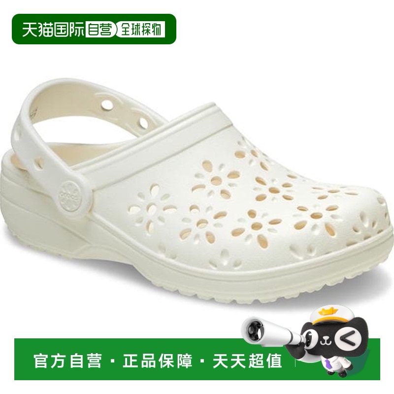 1h可退 香港直邮潮奢 Crocs 卡骆驰 女士 Ld52 花朵洞洞鞋新款