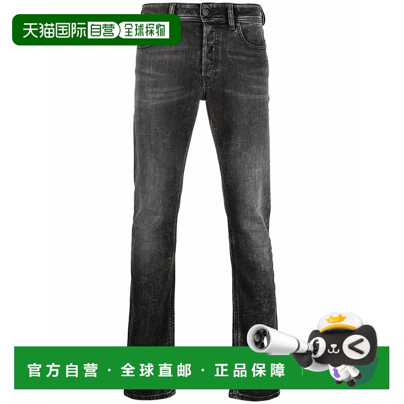 香港直邮DIESEL 男士牛仔裤 00SWJF09A1702 AW2021 黑色 Sleenker