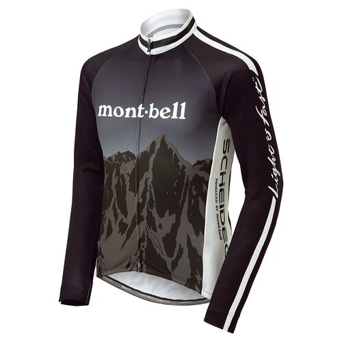 Montbell蒙贝欧 男女款长袖骑行服外套 XS BK 1130553
