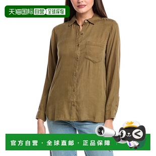 美国直发奥莱长袖 自营 绿色 Dahl男朋友衬衫 Bella