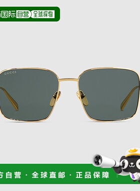 香港直邮GUCCI 男士太阳镜 839995I33308012 AW2025 绿色 Sunglas
