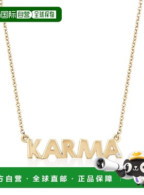自营 ariana rabbani带一条钻石项链的黄金 KARMA - 默认标题 美