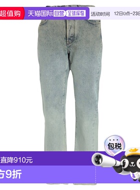 1h可退 香港直邮off-white 女士 牛仔长裤 blue蓝色 舒适时尚