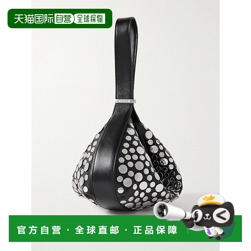 1h可退 香港直邮潮奢 Staud 女士 Demy 铆钉皮革肩包 H25F6028SRR