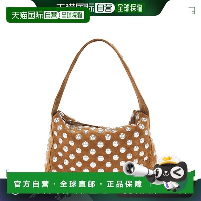 香港直邮潮奢 KHAITE 女士 Elena Suede Studded Shoulder Bag 单
