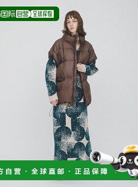 1h可退 日本直邮LAATO 女装原创图案针织连衣裙 宽松V领侧开衩设