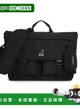 韩国直邮KANGOL Deuce Ⅴ 斜挎包 2092 黑色 (KREBMB20920)单肩包