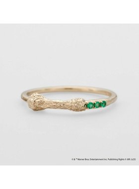 日潮 agete 阿卡朵 ＜2023 哈利波特合作款＞K10 祖母绿戒指