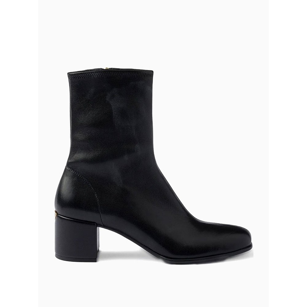 PRADA 女士靴子 1U233OL68F050F0002 AW2025 黑色 方头短筒靴