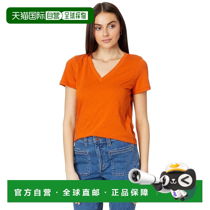 1h可退 【美国直邮】Madewell|Whisper Cotton V 领 T 恤
