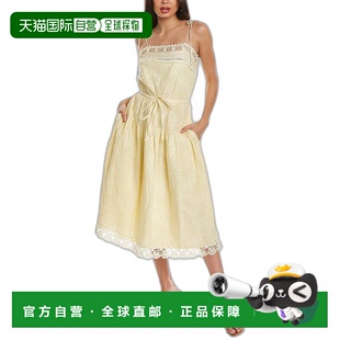 自营 Ulla Johnson 孔眼长裙 - 黄色 美国奥莱直发连衣裙