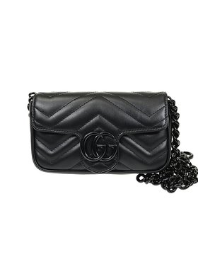 Gucci/古驰 GG Marmont 皮革斜挎包斜挎包699757UM8KV1000女