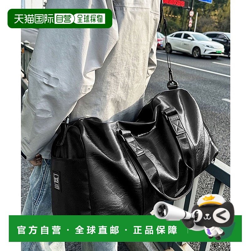 日本直邮florge 防水PU大容量2WAY皮革质感波士顿包/旅行包 FL821