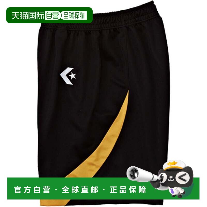 日本直邮Converse 篮球裤 CB281801Y 黑色金色