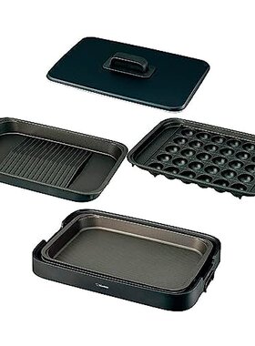 【日本直邮】象印 电热烤板3件 深型托盘 黑色EA-KK30AM-BA