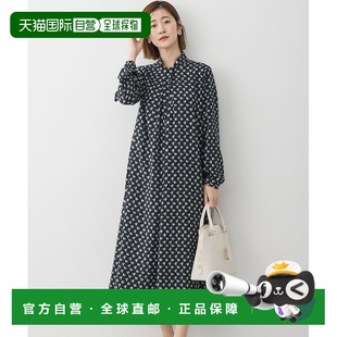 原创艺术印花 女装 长袖 连衣裙 1h可退 宽松显瘦 日本直邮23区