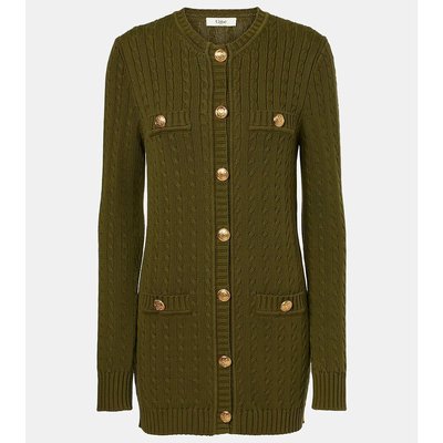 潮奢 Chloe 蔻依 女士 粗线针织棉质针织开衫 000767