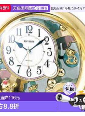 日本直邮RHYTHM 4SE504SR18（金色饰面） Fantasyland 504SR 石英