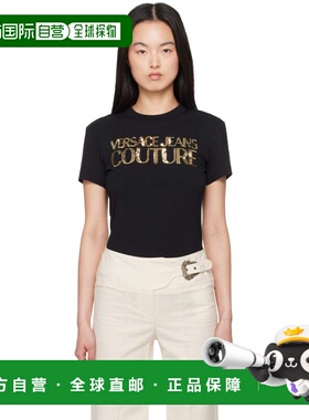 1h可退 香港直邮潮奢 versace 范思哲 女士 黑色 Crystal Institu