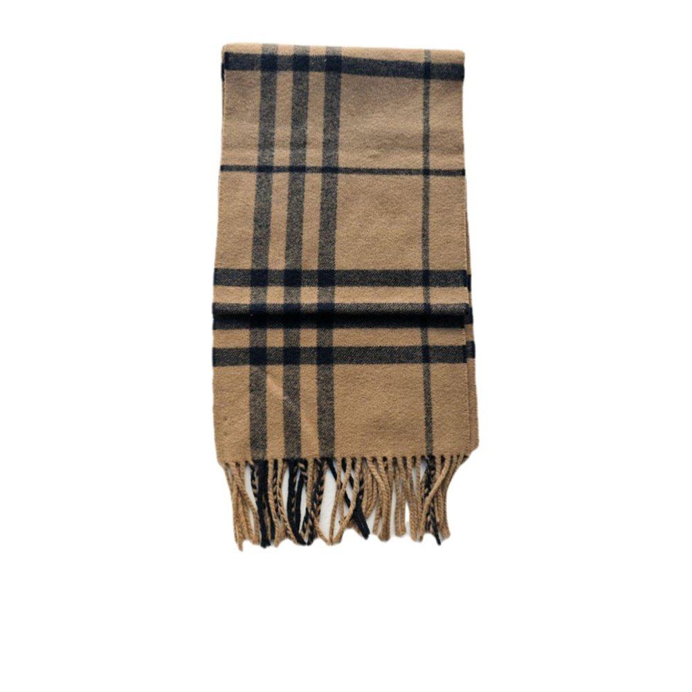 BURBERRY 女士围巾 80899561 SS2022 棕色 流苏围巾