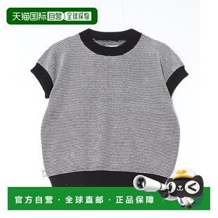 日本直邮gym 上衣 master 袖 G521753 女士强捻棉条纹法式 1h可退