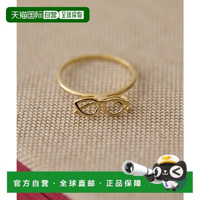 1h可退 日本直邮ear PAPILLONNER 女士 猫眼眼镜戒指 精致趣味设