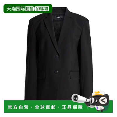 1h可退 香港直邮THEORY 希尔瑞 女士 西装外套 black黑色 舒适时