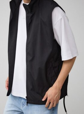 日本直邮AZUL BY MOUSSY男士立领马甲251HAT30059G