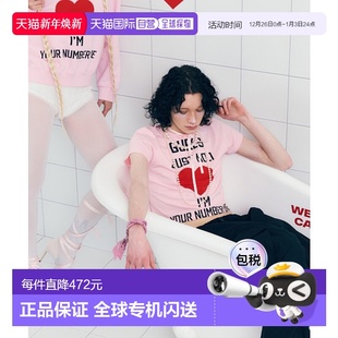 T恤CA25AST003PKF CALIE女士女装 GURLS JUST SHIR 韩国直邮AS