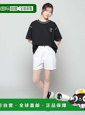 日本直邮Honeys 女士白色牛仔短裤 [HN6029EW001338]牛仔裤