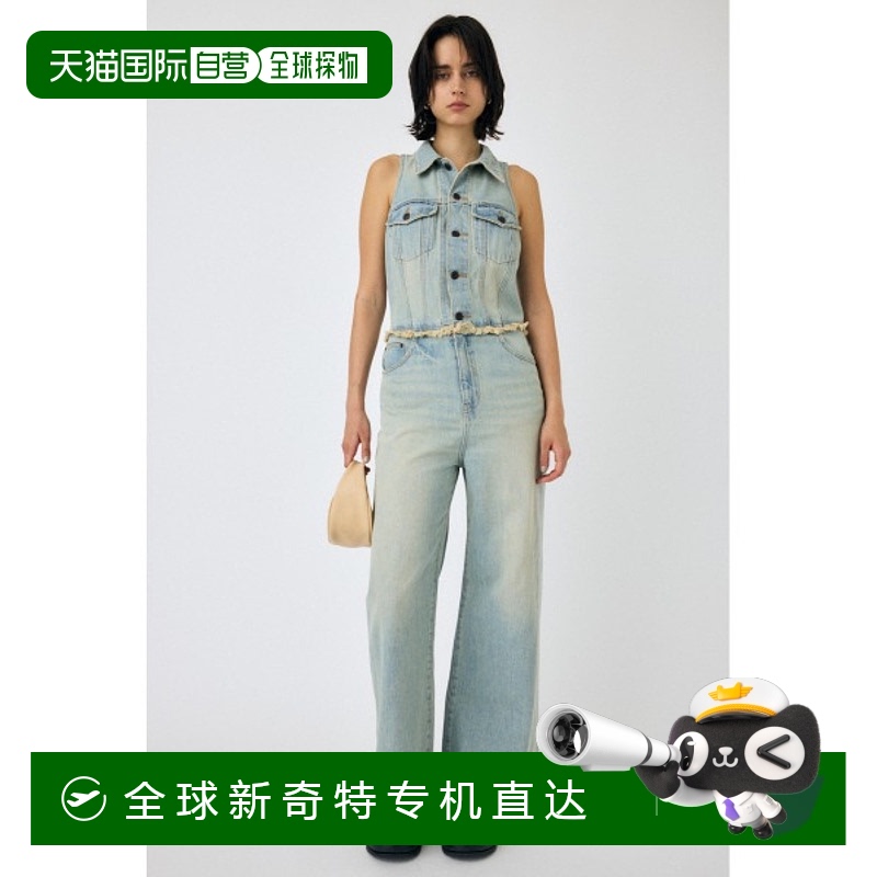 1h可退 日本直邮MOUSSY 女士无袖牛仔连体裤 010HA7111681