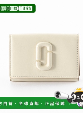 日本直邮MARC JACOBS THE LEATHER COVERED J Mark 三折钱包 TINY