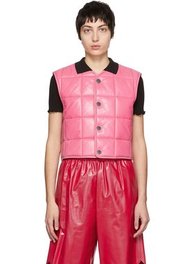 潮奢 Bottega Veneta 葆蝶家 女士 粉色绗缝马甲 686421VKLC0