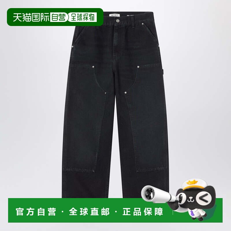 1h可退 香港直邮CARHARTT WIP 女士 Brandon 黑色双及膝裤子 I036