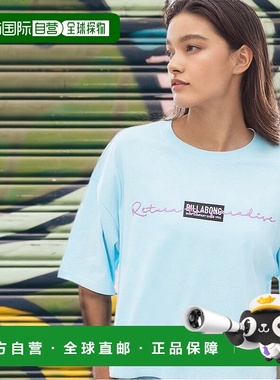日本直邮 BILLABONG CHAIN STITCH TEE 女式白色 BE013205 T恤流