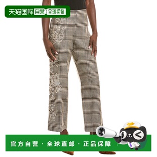 美国奥莱 tan Pant Silk Wool Woven Renta 自营Oscar
