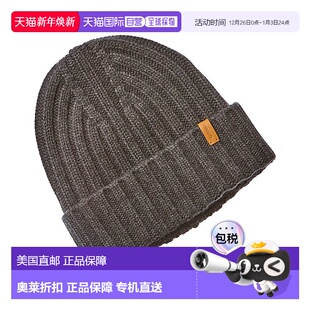 灰色 粗罗纹羊毛和羊绒混纺毛线帽 美国奥莱直 Basic 自营Vince