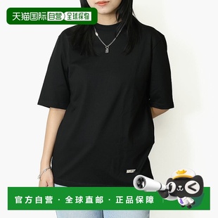 SANDER J02GC0109 女士徽标短袖 黑色 J200 T恤圆领 日本直邮JIL