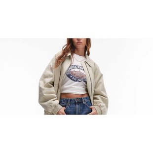 潮奢 Topshop 女士 Mom 经典高腰中长蓝色牛仔裤