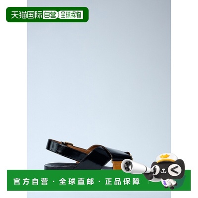 香港直邮Marni 玛尼 女士 Fussbett 皮质凉鞋 FBMS015701P4574