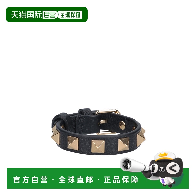 香港直邮VALENTINO 女士腰带 WJ0X53HAU0NO SS2025 黑色 “ROCKST