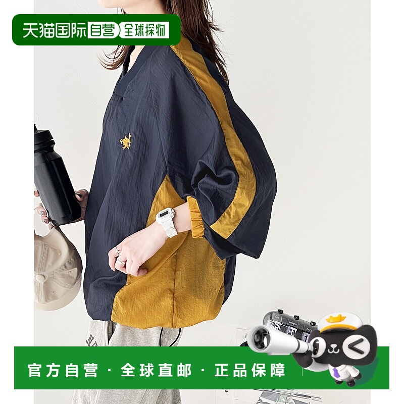 1h可退 日本直邮Classical Elf女士复古运动V领下摆抽绳套头衫  c