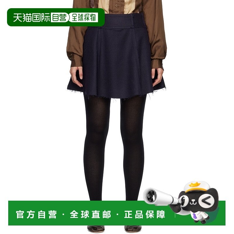 1h可退 香港直邮潮奢 Edward Cuming 女士 海军蓝 Reversed 短裙