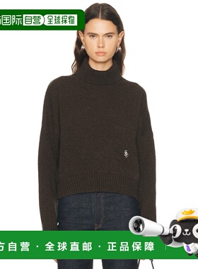 付款1h内可退 香港直邮SPORTY & RICH 女士 SRC 羊毛高领上衣 WS0