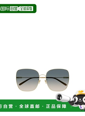 香港直邮CHLOÉ 女士太阳镜 CH0170SA00002 AW2024 绿色 徽标太阳