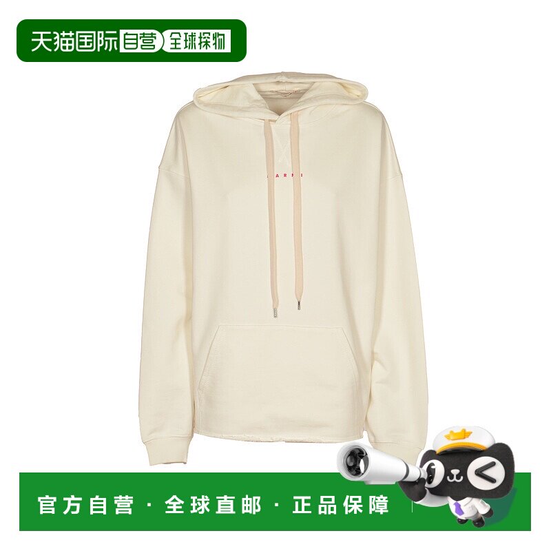 香港直邮MARNI 女士卫衣 FLJE0176P1USCU87LOW02 AW2023白色帽衫