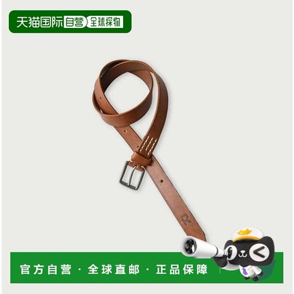 1h可退 日本直邮45R 复古皮革细腰带皮带